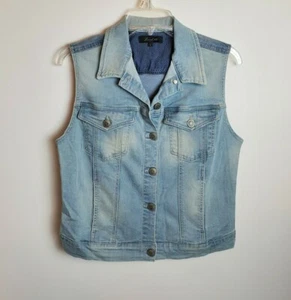 Anthropologie Level 99 Denim Vest  - Picture 1 of 7