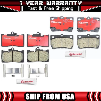 Pastillas de freno delanteras traseras cerámicas Brembo Premium OE para Lexus GS430 2006-2007 Foto 1 de 4