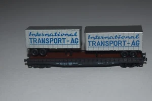 N Scale ROCO Internal Transport Piggyback Trailer Flat Car C51396 - Picture 1 of 2