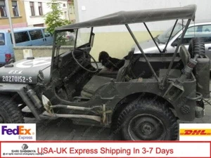 Willys Jeep M38 o M38A1, top de verano Tropico en lona - verde/marrón/negro - Imagen 1 de 5