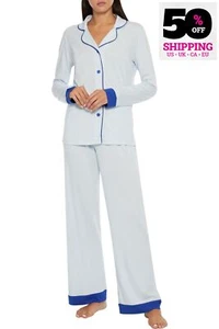 RRP €137 COSABELLA Pyjama Set Plus Size 1X Two Tone Button Front - Picture 1 of 4
