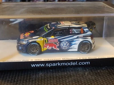 1x Spark S4507 VOLKSWAGEN POLO A. Mikkelsen - Rally MONTECARLO 2015 -1:43 RARE - Immagine 1 di 4