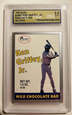 Tarjeta coleccionable Pacific 1989 novato candy bar blanco Ken Griffey Jr EE. UU. 9 como nueva/nueva  Foto 1 de 2