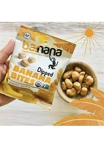 Organic Peanut Butter Dipped Chewy Banana Bites, 1.4 Ounce Bag (Pack of 12) 2/25 - Picture 1 of 5