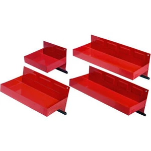 Neilsen 4pc Workshop Magnetic Tool Holder Shelves Parts Storage Tray Rack Set - Picture 1 of 3