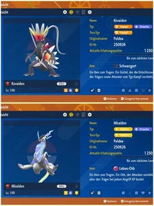 ✨Event Shiny Koraidon & Miraidon ✨ 6x31 DV [Battleready] Raidready Pokemon KaPu✨ - Bild 1 von 7