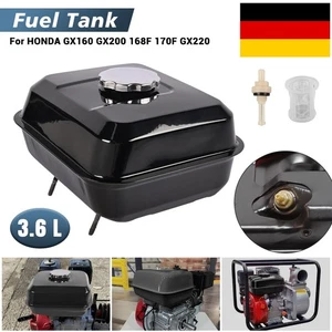 Benzinmotor 6,5 PS Ersatzteil Benzintank schwarz Kraftstofftank Tank Benzin DHL - Bild 1 von 12