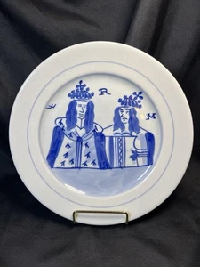 RARO PIATTO PRANZO VINTAGE SIRACUSA CINA WILLIAM & MARY Kk-1 RESTAURANT WARE 9” - Foto 1 di 17