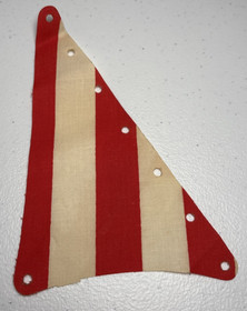 LEGO Cloth Sail Triangular BLACK SEAS BARRACUDA Red White stripe 10040 6285