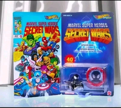 SDCC 2024 Hot Wheels RacerVerse Marvel Secret Wars - Spider-Man y Buggy ~ NUEVO Foto 1 de 2