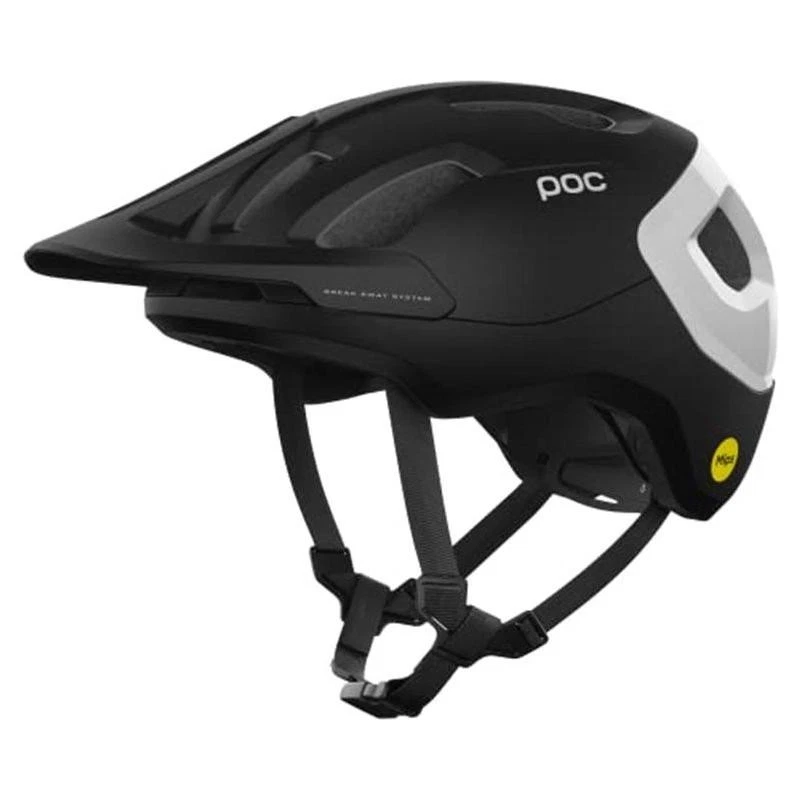 Poc Axion Helmet Race Mips Bike Cycling Black/White 51-54 Small
