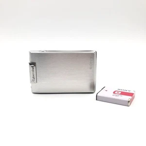 Sony Cyber-shot DSC-T100 Used Silver Tested from Japan - Picture 1 of 11