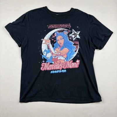 Camiseta Mercedes Mone Sailor Moon Anime Lucha Libre Negra Hombre Gráfico Foto 1 de 4