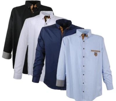 Plus sizes chic men's shirt Lavecchia 1980 3 colors - Image 1 of 2