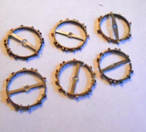 6 WALTHAM 12 SIZE TASCHENUHR UNRUH RÄDER #8160 ---- G-32 - Bild 1 von 2