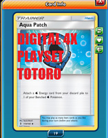 Pokémon League Cup Promo AQUA PATCH 119/145 