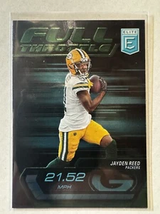 2024 Donruss Elite Football Jayden Reed Full Throttle #12 Green Bay Packers - Picture 1 of 2