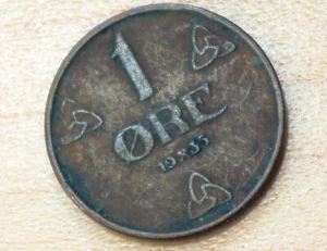 1935 Norway 1 Ore Haakon VII - Picture 1 of 2