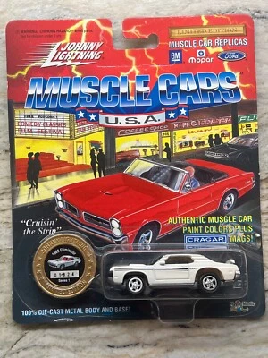 JOHNNY LIGHTING MUSCLE CARS EUA SÉRIE 1 BRANCO 1969 ELIMINADOR DE PUMA MERCÚRIO LE - Imagem 1 de 4