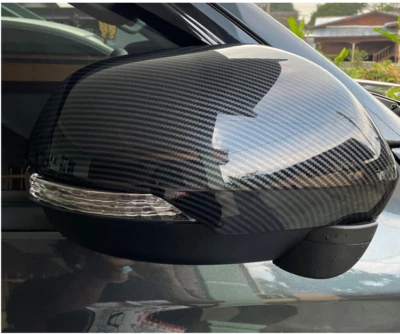 Para Toyota C-HR CHR 2023 Accesorios Fibra de Carbono Espejo Lateral Cubierta Tapa Tapicería Foto 1 de 4