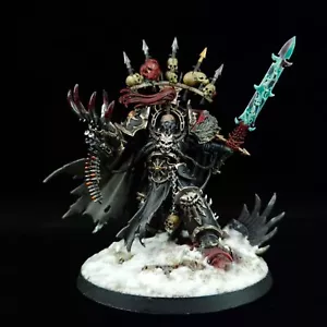 Warhammer 40k Black Legion Abaddon the Despoiler Painted Chaos Space Marines HQ - Picture 1 of 7