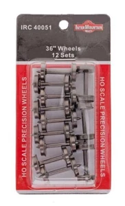 InterMountain HO 40051 36 Inch All Brass Insulated Wheelsets 12-Pack Wheels - Picture 1 of 1