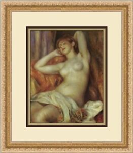 Pierre-Aguste Renoir Sleeping Woman Custom Framed Print
