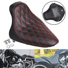 Driver Butt Bucket Solo Seat For Harley Heritage Softail FLSTC Red Stitching New