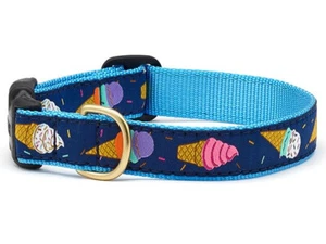 Up Country Dog Collar  Ice Cream Adjustable Made In USA  XS S M L XL XXL - Picture 1 of 3