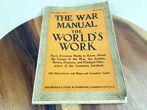 THE WAR MANUAL THE WORLD'S WORK ~ 100 ILLUSTRATIONS ~ WORLD WAR 1 ~ 1914 ~ - Picture 1 of 8