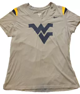 West Virginia Mountaineers Womans Shirt Nike Size XL Gray Jersey #1 Tavon Austin - Picture 1 of 6