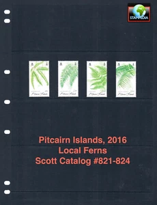 1/3 off $11.00 Scott Value - 2016 PITCAIRN ISL. Ferns Pacific Oc CV MNH NH UMM - Picture 1 of 4