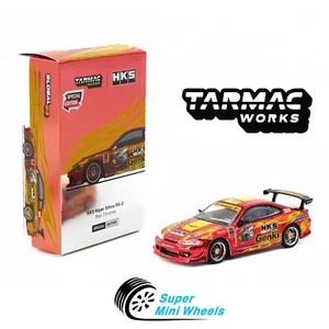 Tarmac Works 1:64 HKS Hiper Silvia RS-2 Cromo Rojo - Salón del Automóvil de Tokio 2025 - Imagen 1 de 5