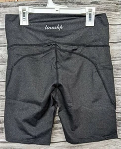 Lianshp -High Waist Yoga Shorts Women's Tummy Control Athletic Workout Large-NEW - Picture 1 of 6