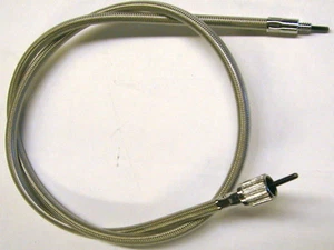 74-95 Harley-Davidson CABLE VELOCÍMETRO TRENZA ACERO INOXIDABLE 12mm Tuerca 38 1/2" - Imagen 1 de 1
