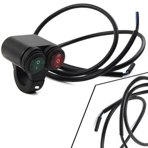 7/8'' 22mm Motorcycle Handlebar Headlight Fog Spot Light Dual On Off Switch - Picture 1 of 7