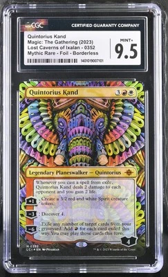 QUINTORIUS KAND The Lost Caverns of Ixalan Borderless Foil CGC 9.5 MTG [Nos] - Image 1 of 2