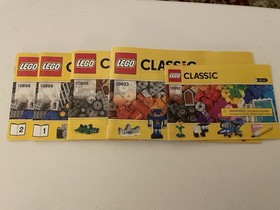 LEGO Classic Illustrated Instruction Manuals 10698 10696 10693 10692