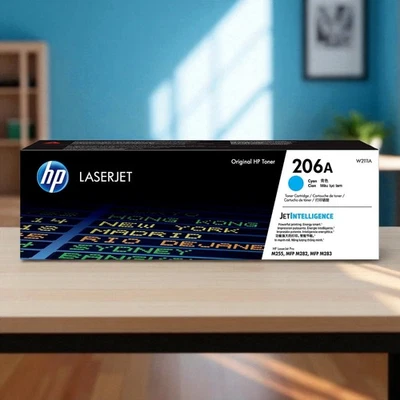 Cartucho de tóner HP 206A cian LaserJet W2111A Foto 1 de 4