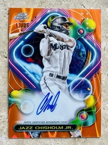 2023 Topps Chrome Jazz Chisholm Auto /25 - Picture 1 of 2