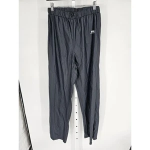 Helly Hansen Mens Sz M Classic Waterproof Pants Black Elastic Waist - Picture 1 of 6