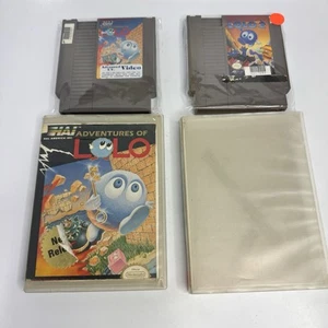Adventures of Lolo 2 + 1 LOT- Original NES EX RENTALS Tested - Picture 1 of 10