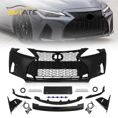 For 2006-13 Lexus IS250 IS350 Bumper W/LED Fog Light＆Lip Kit Conversion To 2021+ - Image 1 of 4