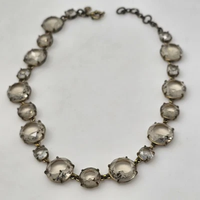 J. Ожерелье с круглым вырезом из легкого топаза с золотым покрытием Ox - Изображение 1 из 4