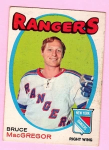 1971-72 O-Pee-Chee Hockey Bruce MacGregor #216 New York Rangers - siehe Bilder - Bild 1 von 2
