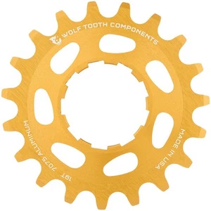 Wolf Tooth Single Speed Aluminum Cog - 19t, Compatible with 3/32" Chains, Gold - Picture 1 of 1