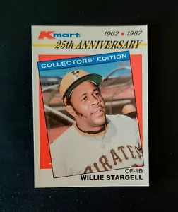 Willie Stargell Pittsburgh Pirates 1987 Topps Kmart 25th Anniversary #22 NM-MT - Picture 1 of 2