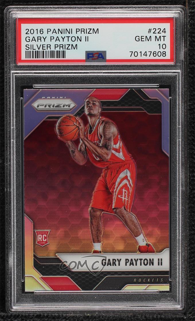 2016-17 Panini Prizm Silver Prizm Gary Payton II #224 PSA 10 GEM MT Rookie RC