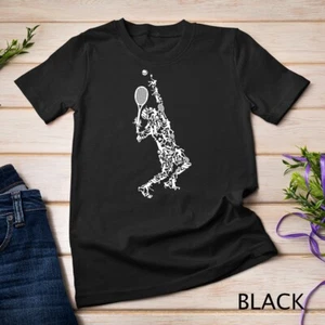 Camiseta unisex silueta de tenis - Imagen 1 de 15