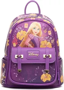 Disney Tangled Rapunzel 11" Vegan Leather Fashion Mini Backpack - Picture 1 of 9